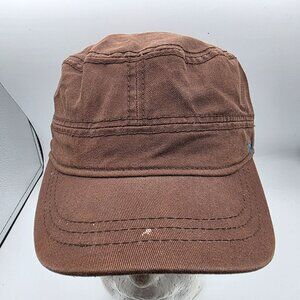 Kooringal Brown Cotton Cap Adjustable One Size Casual Outdoor Hat Lightweight
